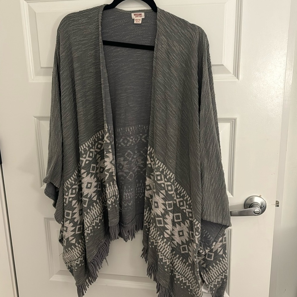Mossimo Gray Poncho
